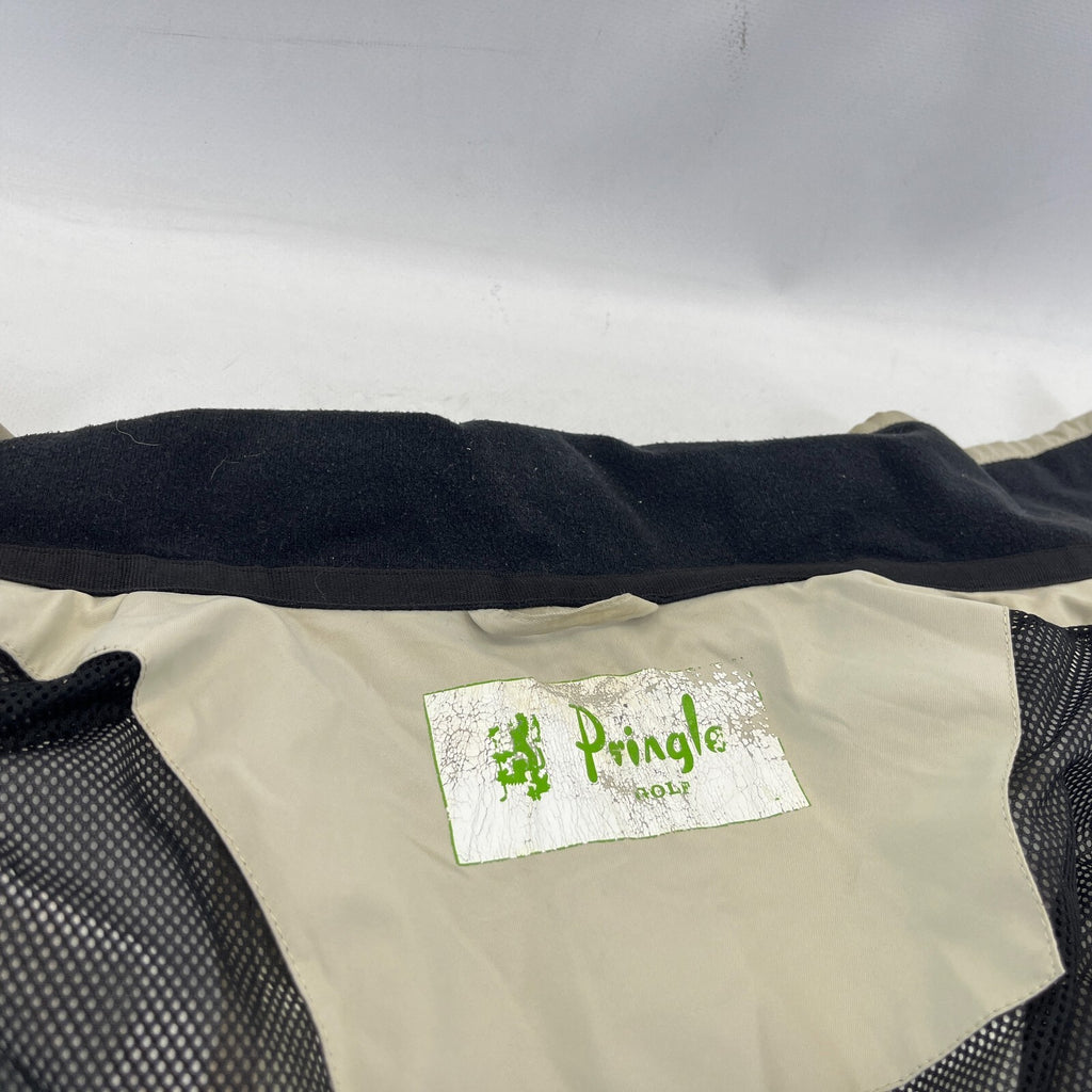 Pringle Aengus Full Zip Golf Jacket size XL Light Beige
