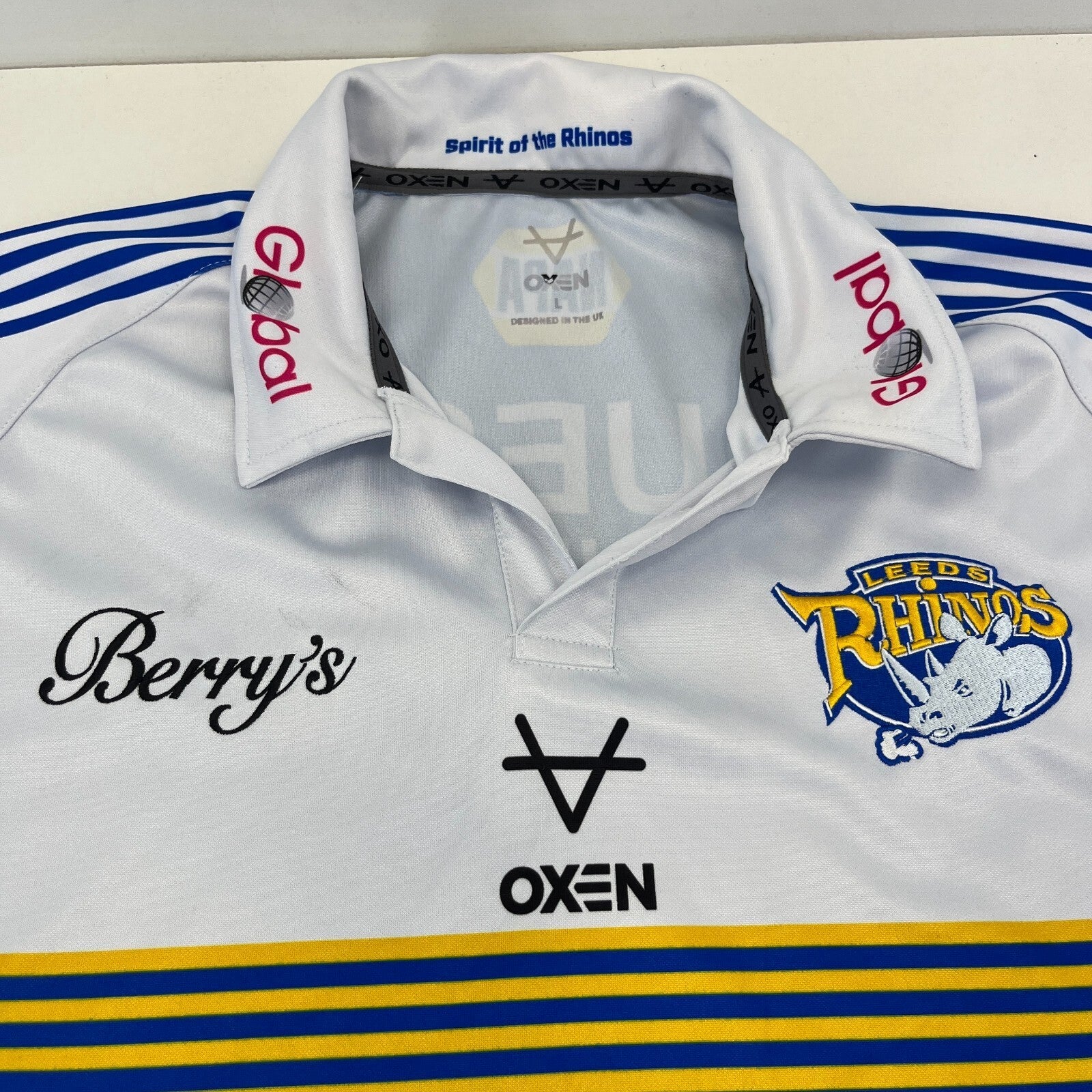 Leeds Rhinos 2021 Home Shirt Rugby League Oxen Jersey size Large