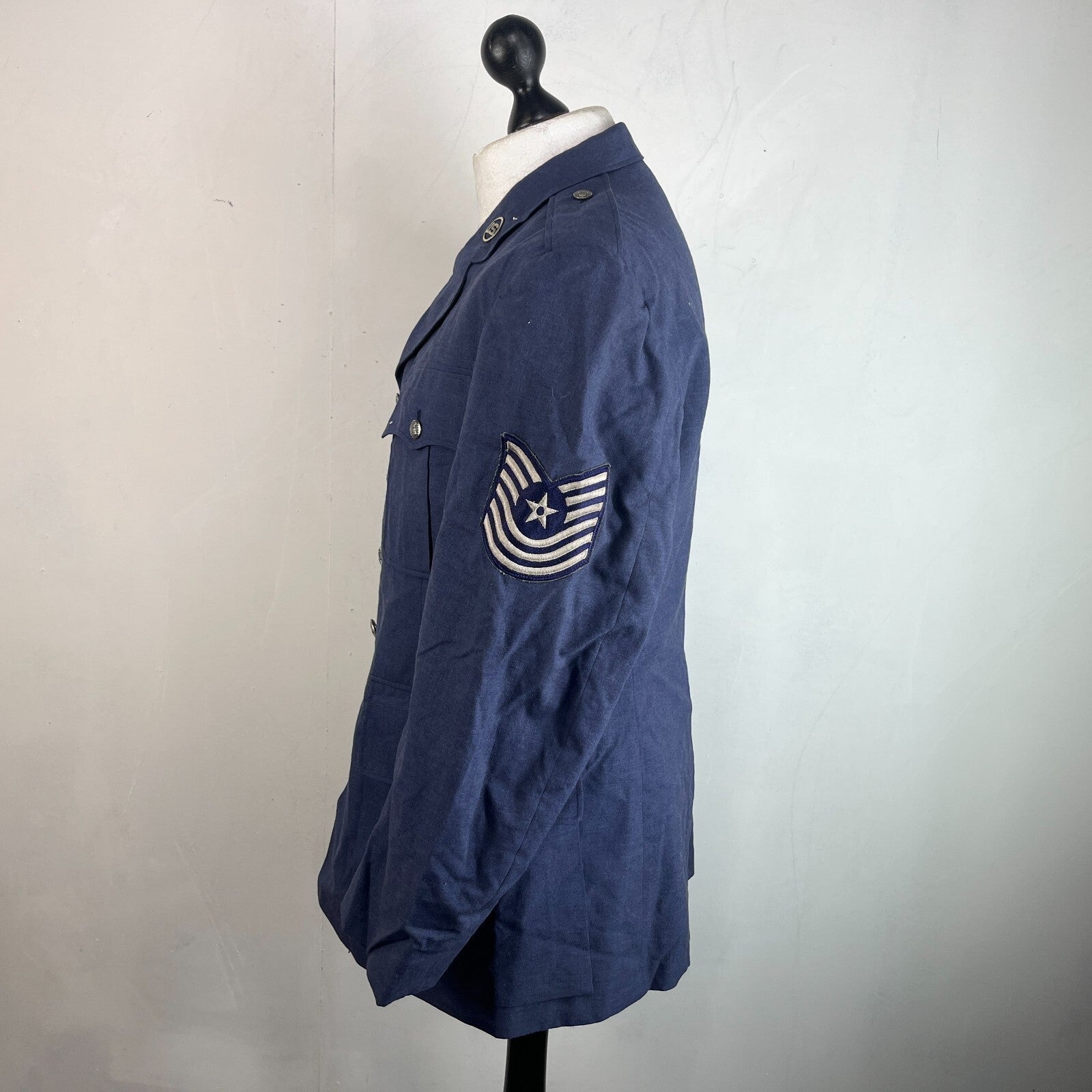USAF Air Force Military Tropical Dress Uniform Blazer Jacket in Blue size 42R