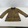 Barbour L1600 Distressed Look Wax Utility Jacket Women’s UK 8 Brown Field Coat
