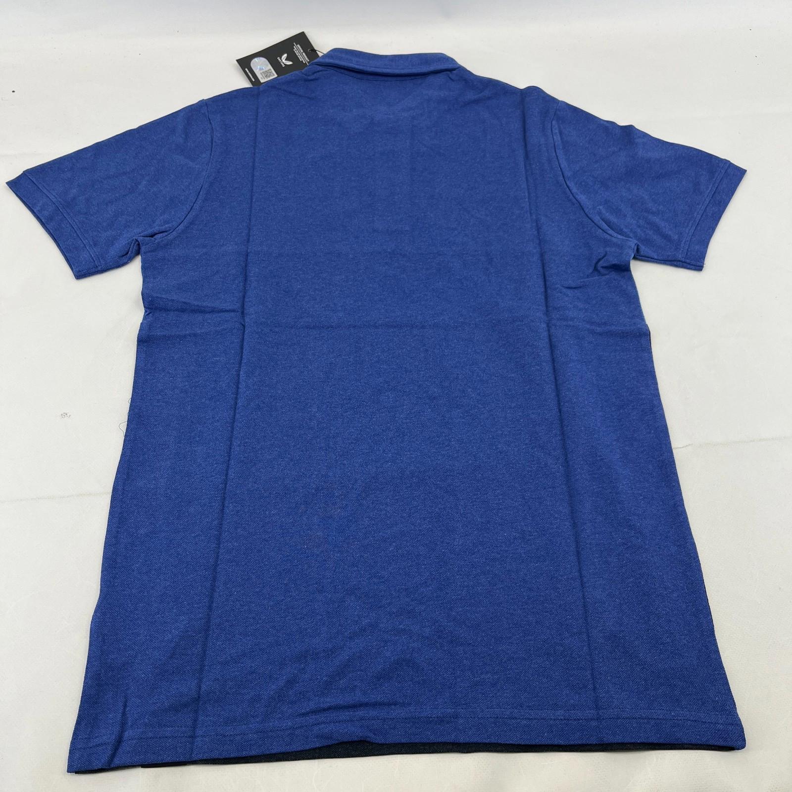 Authentic Glasgow Rangers FC Castore Travel Pique Polo Shirt size S Blue