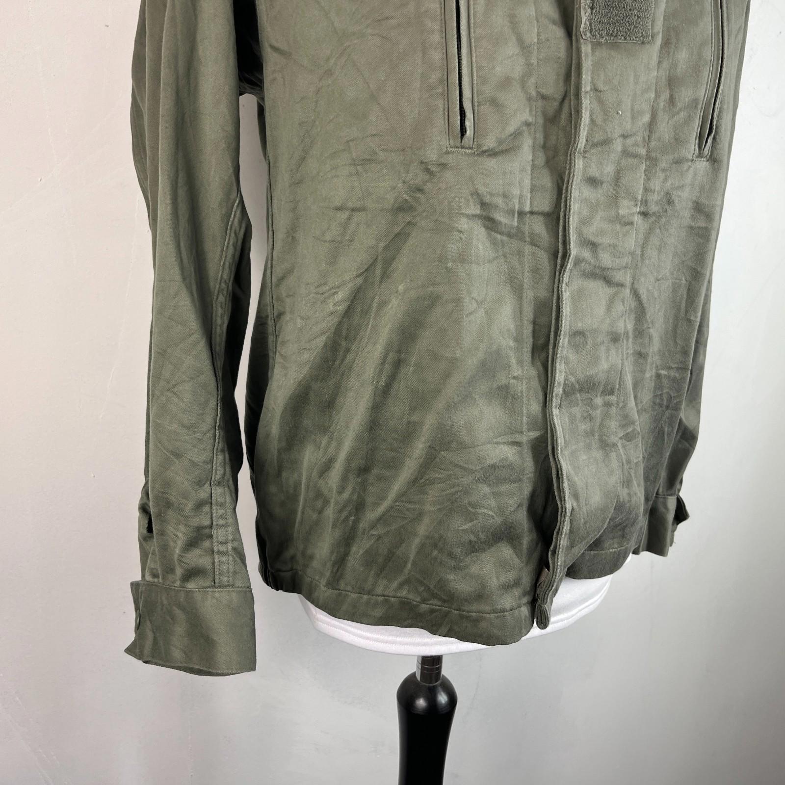 Vintage 1994 French Military Army Combat Bomber Jacket Chore OG Green size 104 M