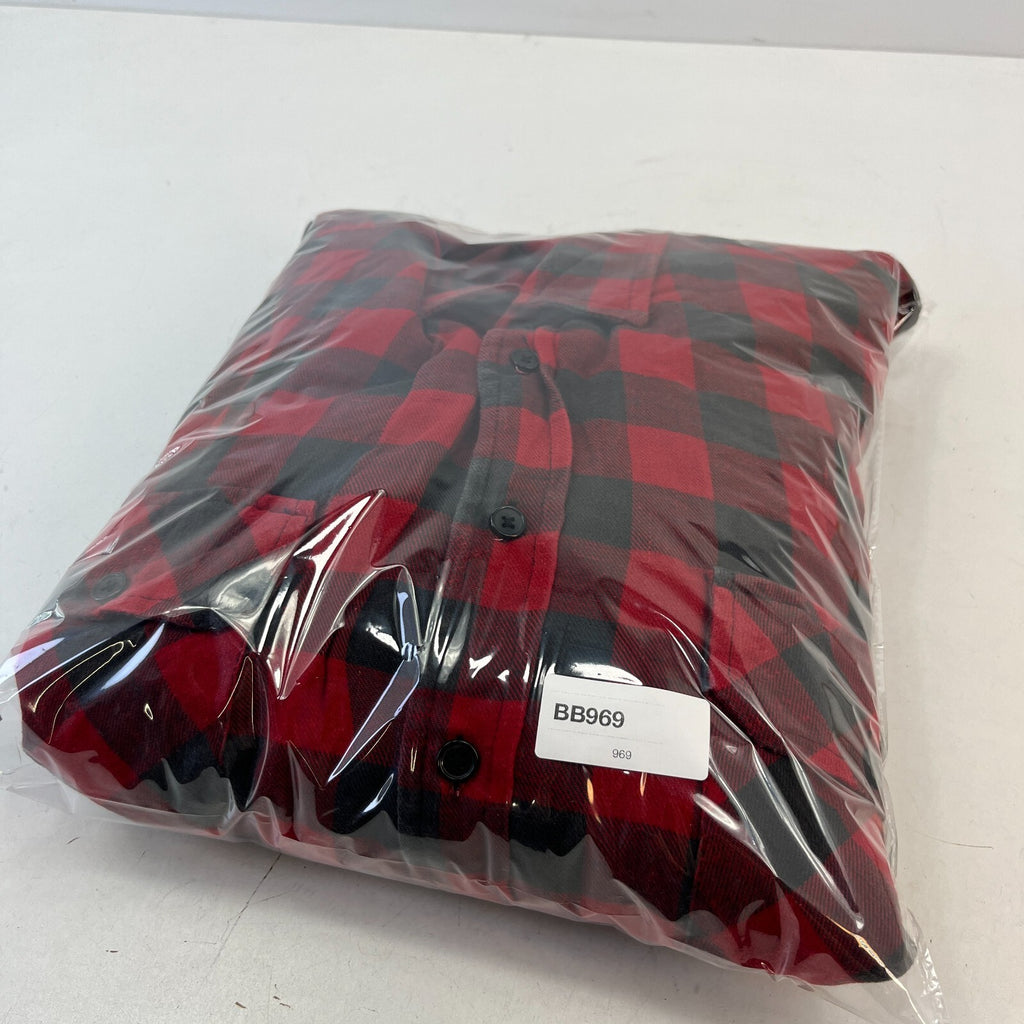 David Taylor Men's Insulated Quilt Lined Shacket Jacket Lumberjack Shirt size L