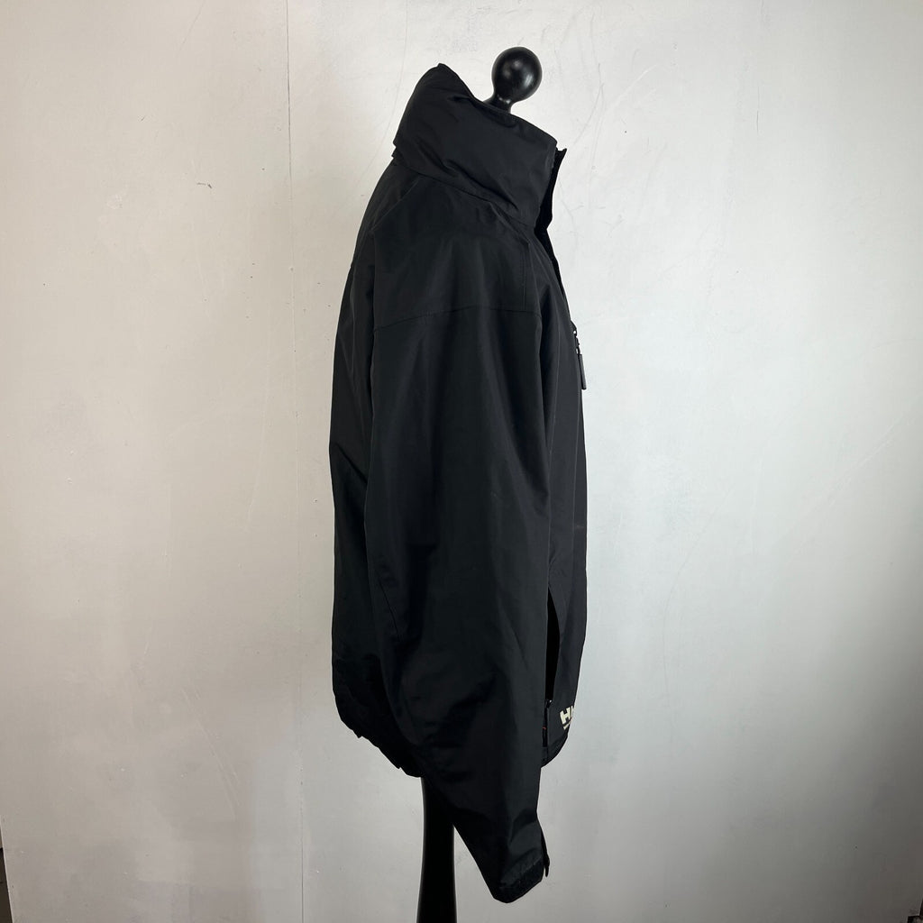 Helly Hansen Helly Tech Workwear Hooded Waterproof Jacket in Black size XL