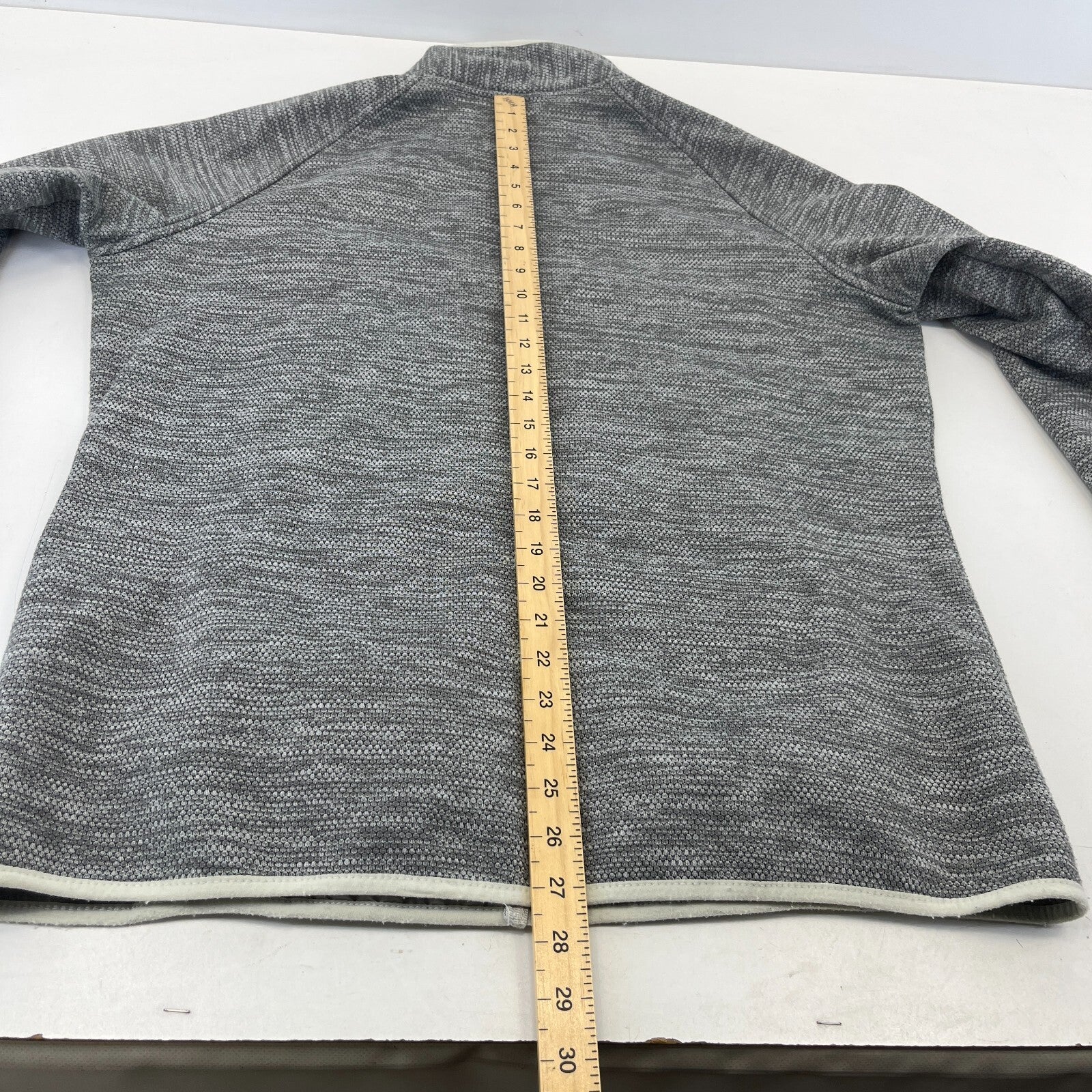 Craghoppers Womens Hybrid Fleece Jacket Grey Padded Quilted Size UK 18 - EU 44