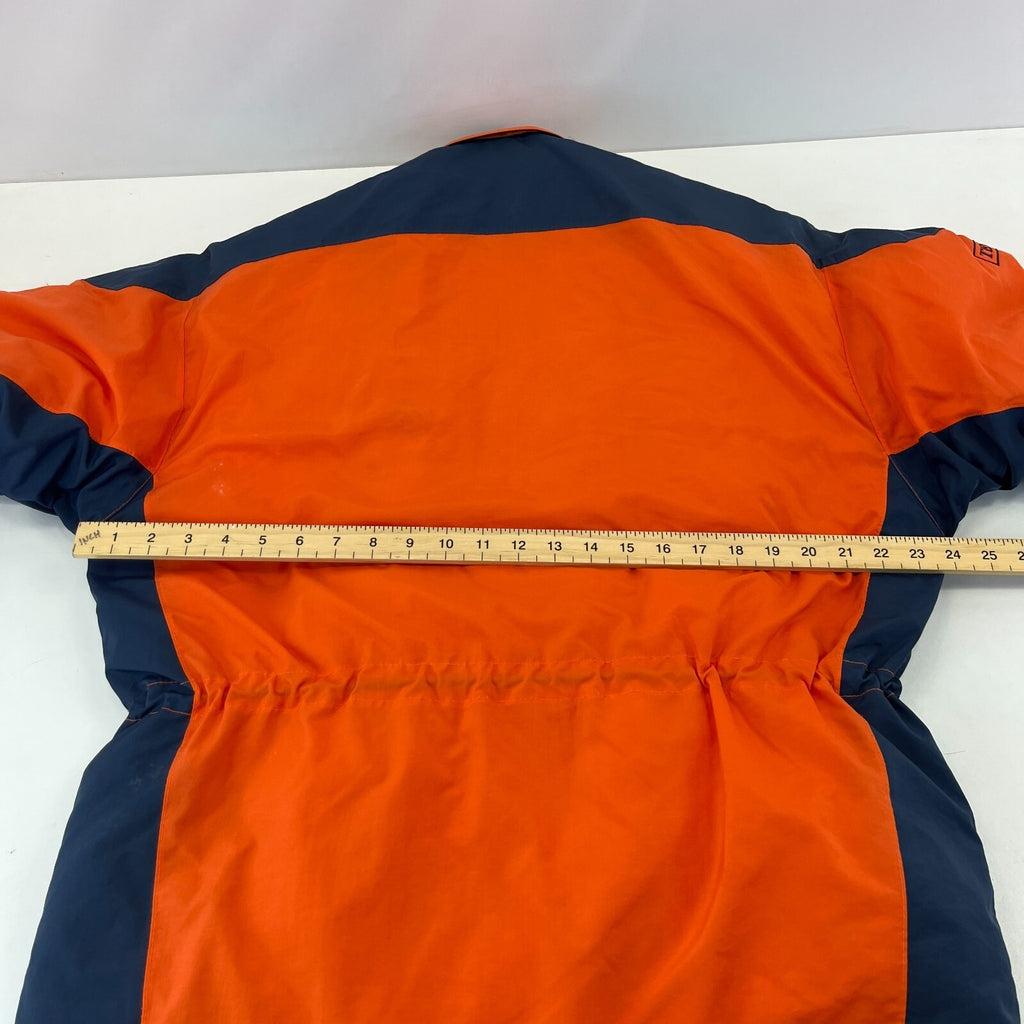 Vintage No Where Recco Ski Coat Jacket Orange/Blue Women's US 15/16 UK 18/20