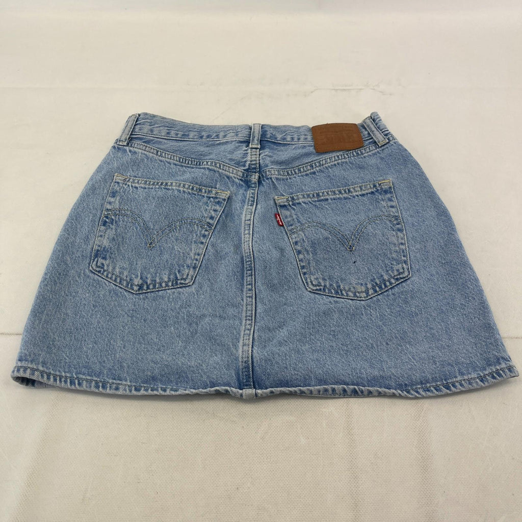 Levi's Ribcage Skirt Premium Big E Mid Blue - W29" Length 15"