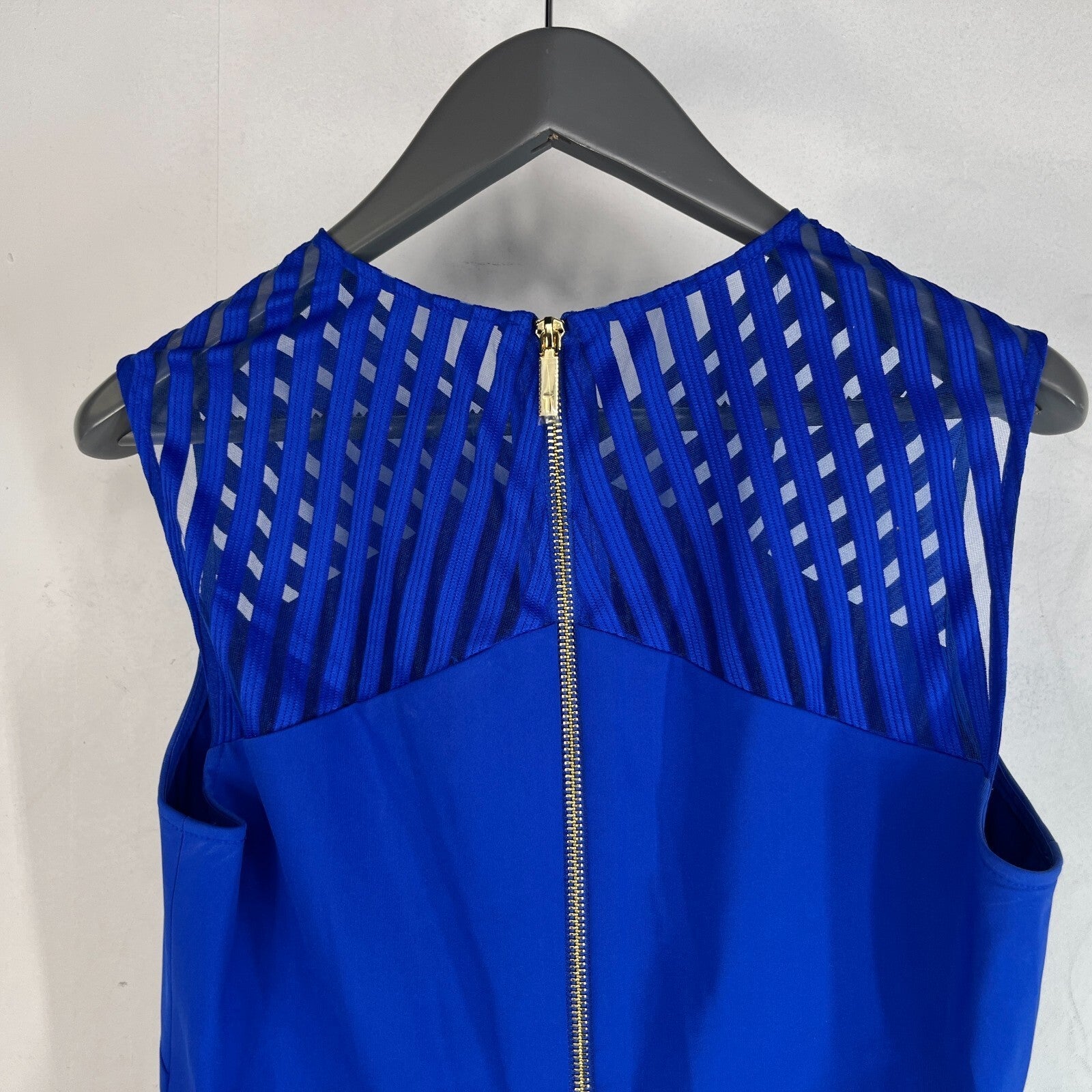 Ted Baker Mini Dress Royal Blue 1980’s Style size 3 (fits UK 12) - VGC