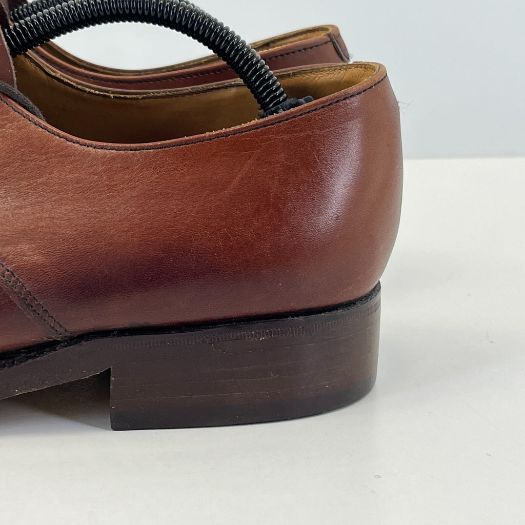 K Shoes Mens Brown Formal Oxford Leather UK 9 Wide Fit - by Royal Appointment