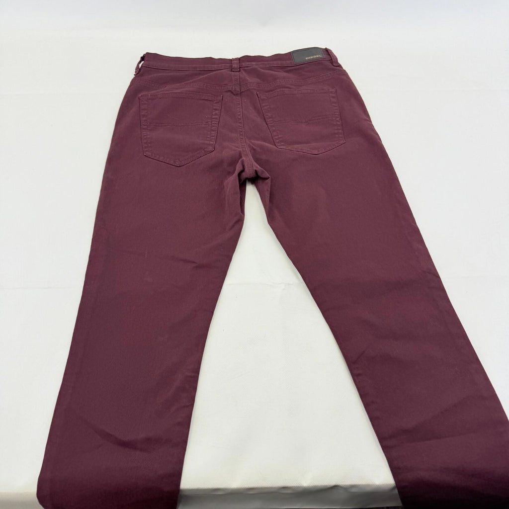 Diesel D Roisin Denim Jeans Slim Stretch Burgundy Red Womens Waist 31" - Leg 30"
