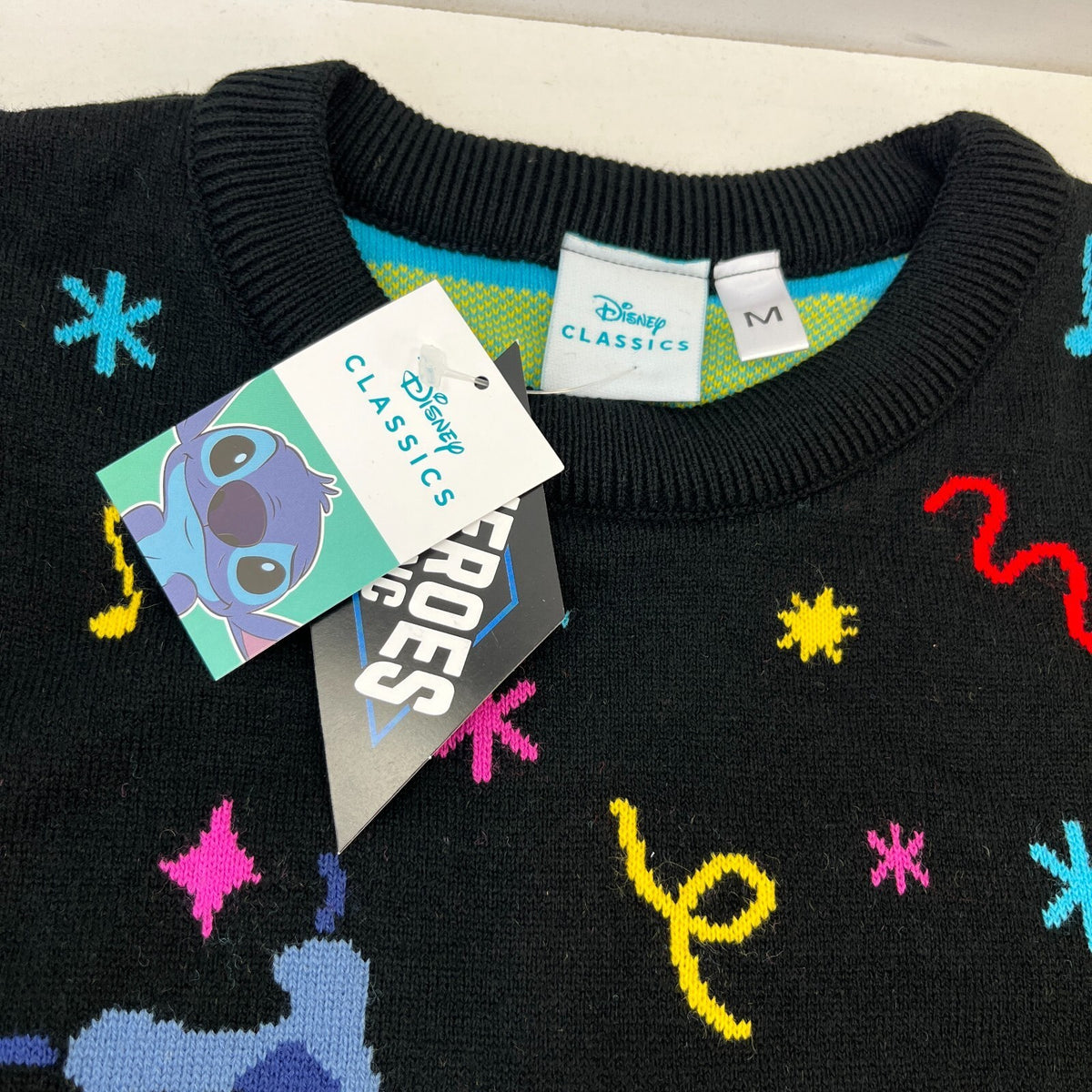 Disney Lilo and Stitch "Party Time" Jumper size M Festive Christmas - New