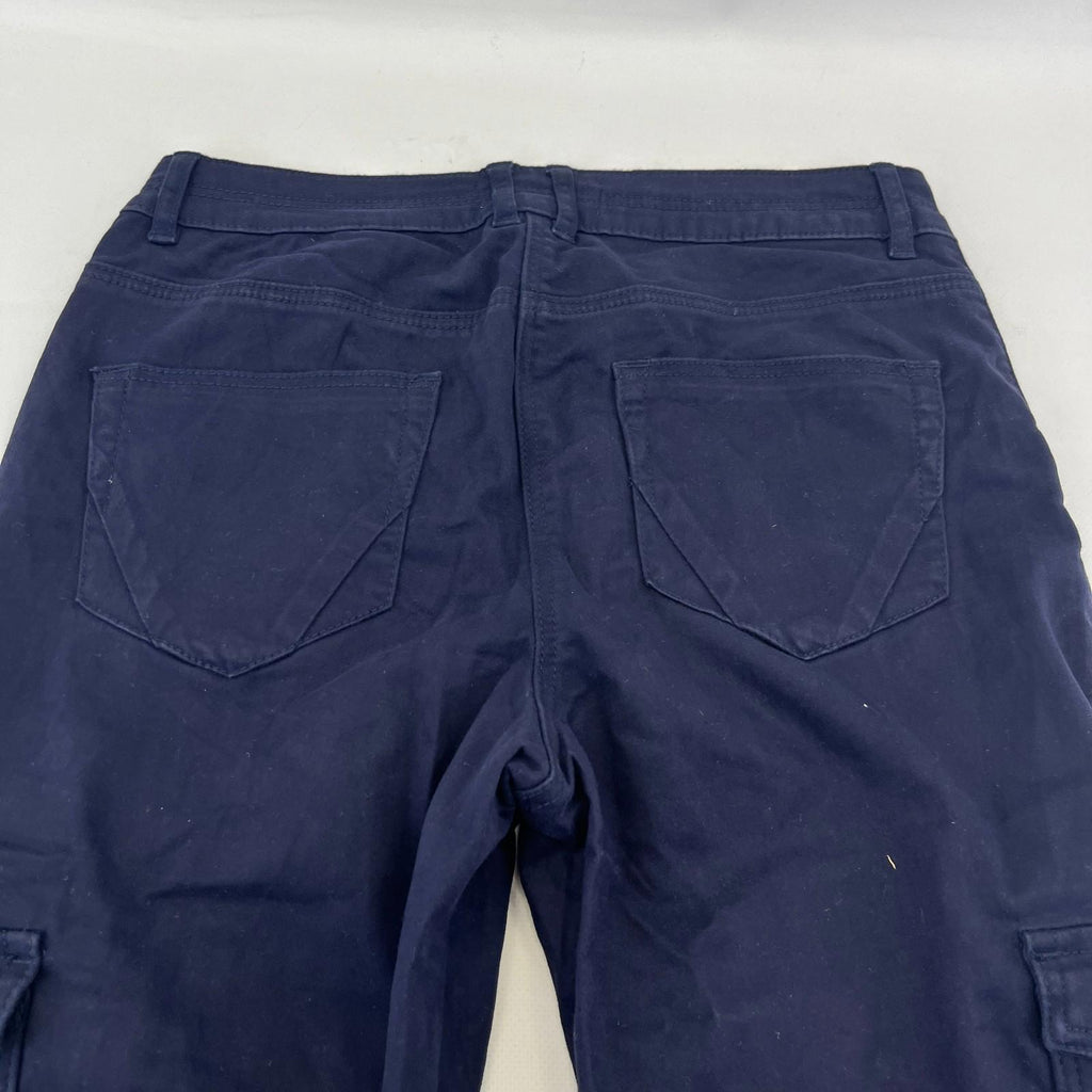 Nutmeg Slim Fit Cargo Pants Trousers Jeans in Blue UK Women's size 10 - NWOT