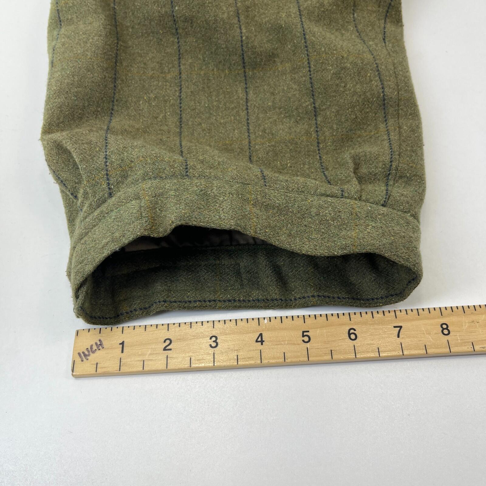Laksen Gore-Tex Shooting Breeks Plus Fours Wool Blend W38" L22" Green Wide Pin