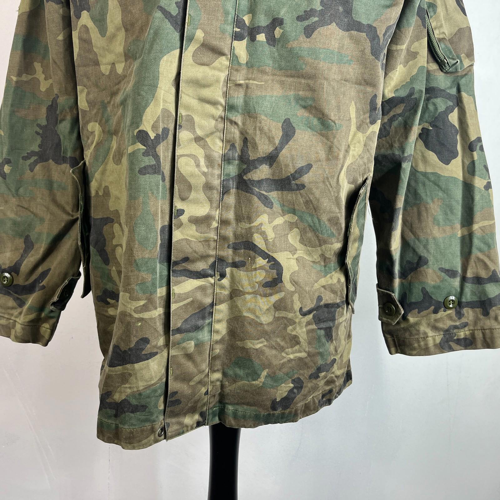 Spanish Military Army Issue Waterproof Combat Jacket Woodland Camouflage size L