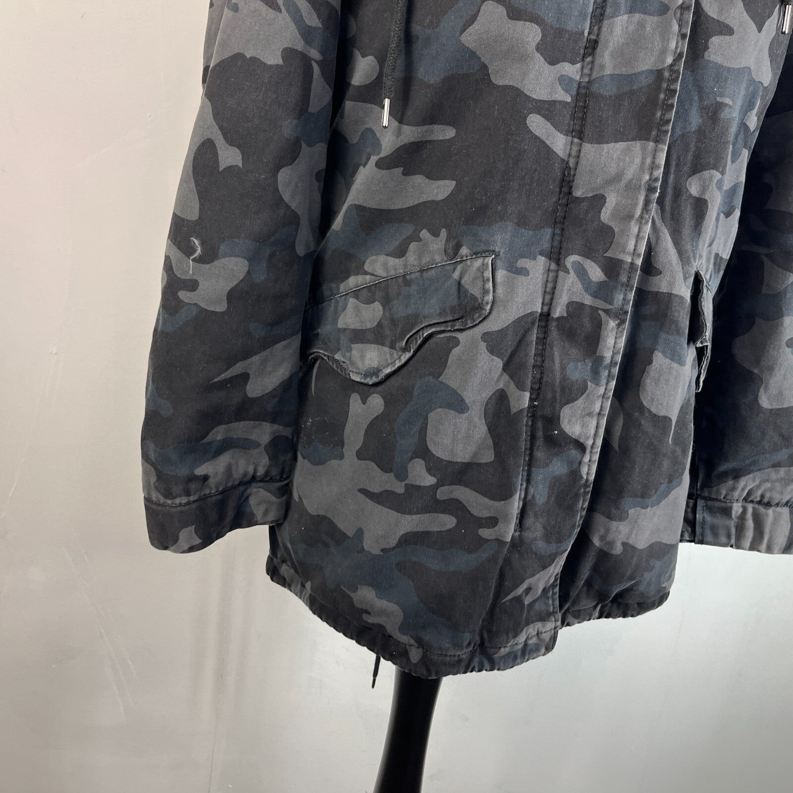 Superdry The Rookie Military Jacket  Camo Womens UK 10 Combat Utility Field Coat