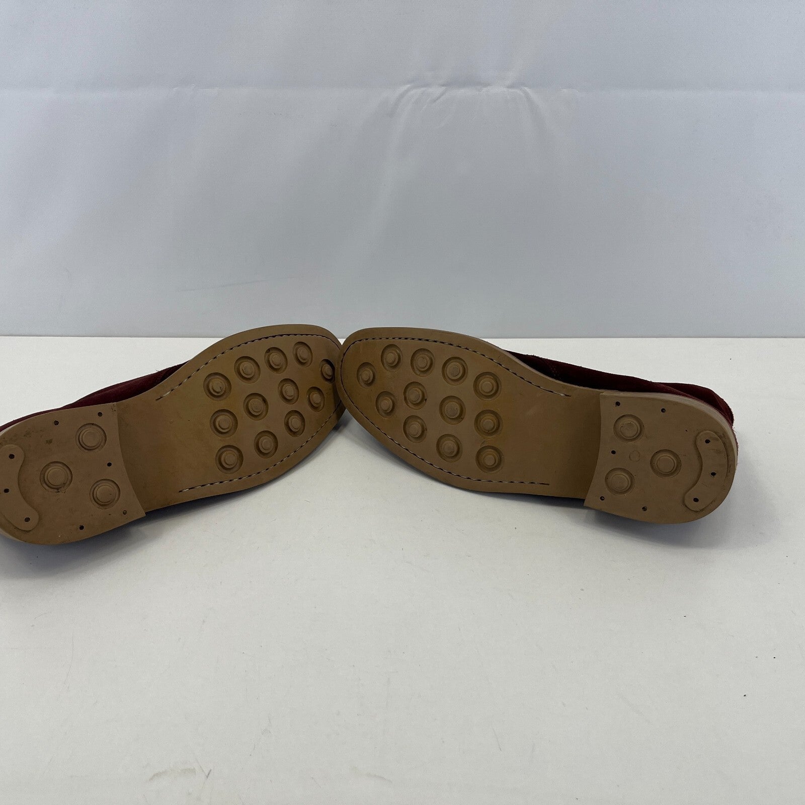 Samuel Windsor Burgundy Suede  Ankle Boots UK 9 Handmade Red Maroon Chelsea