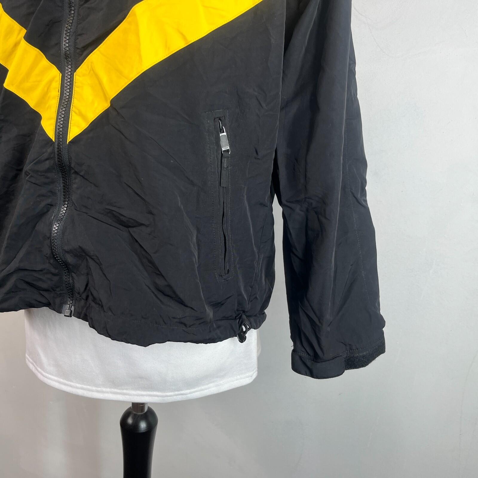 US Army Bomber Jacket in Black & Yellow Windbreaker US size Medium-Short