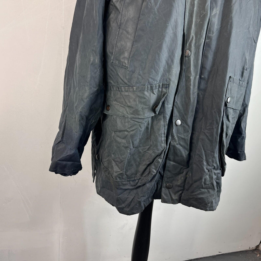 RAF Coats Wax Jacket in Black Mens size M Country Field Coat