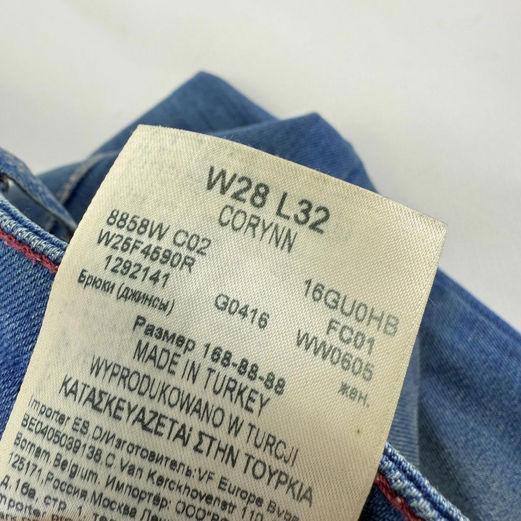 Wrangler Womens Corynn Skinny Jeans W28 L32 Mid Blue Denim