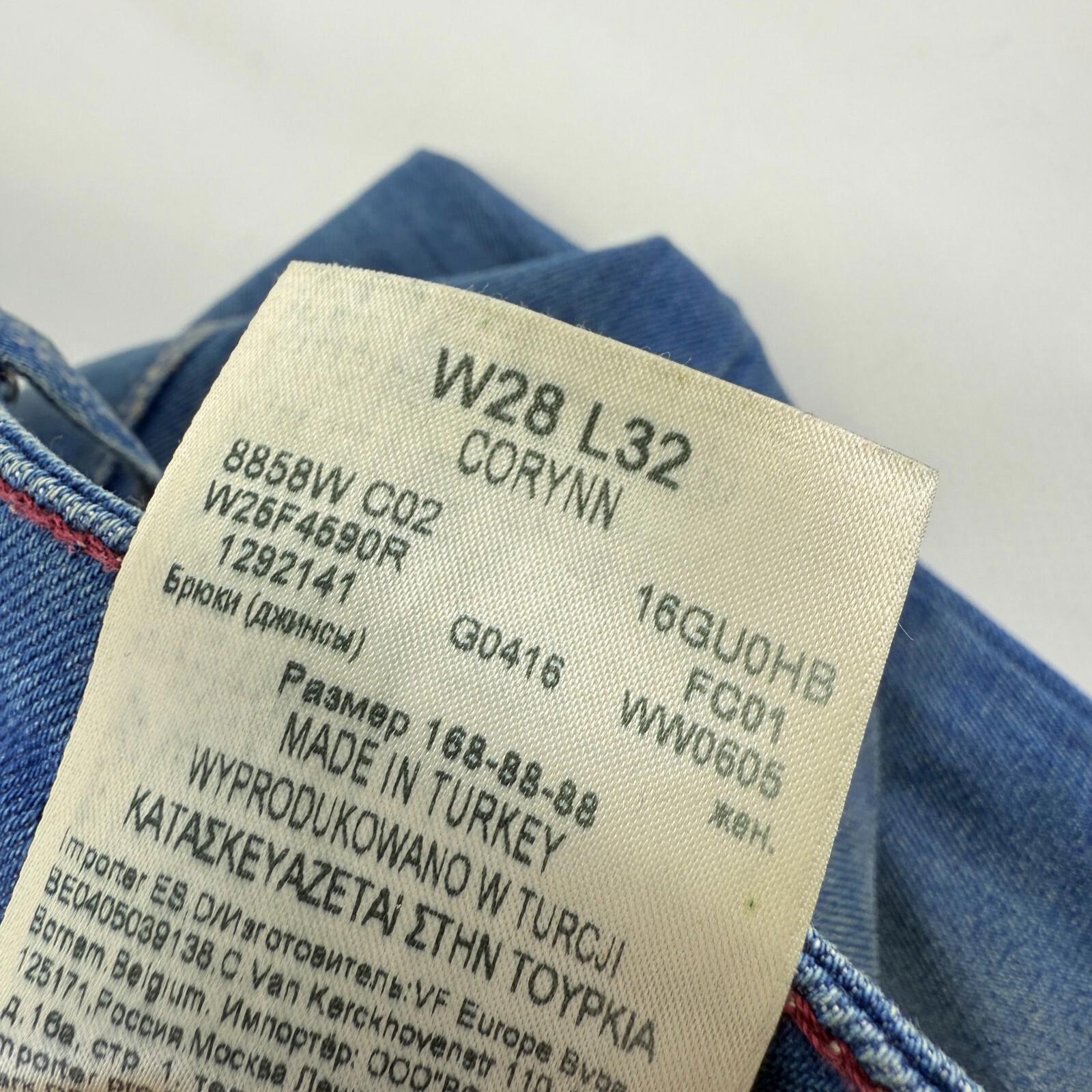 Wrangler Womens Corynn Skinny Jeans W28 L32 Mid Blue Denim