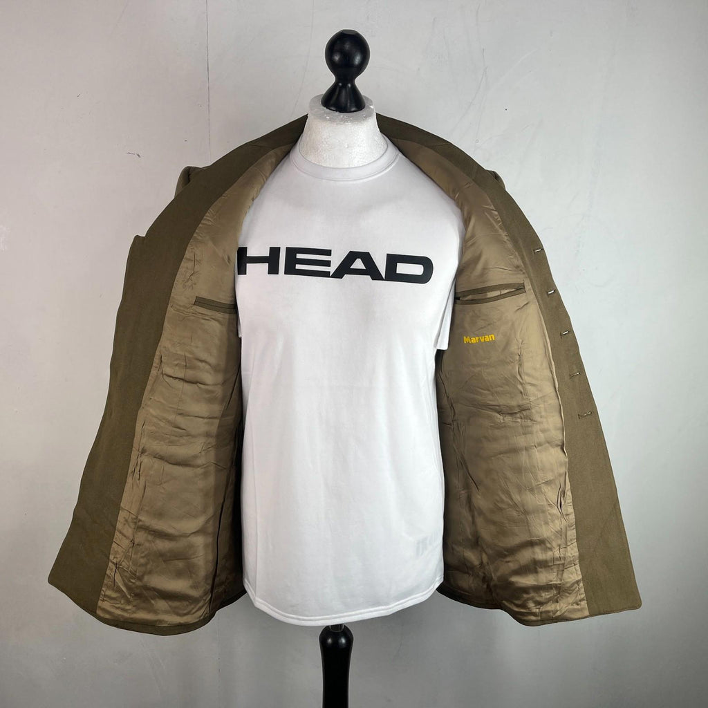 Belgian Army Dress Uniform Jacket Blazer Khaki Brown size Medium