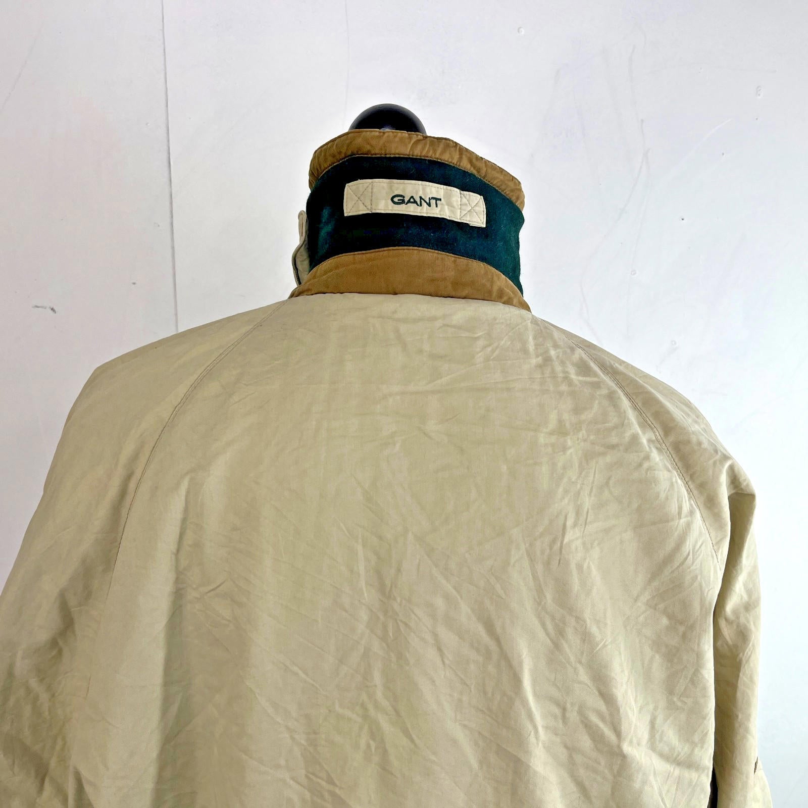 Gant "The Parka" Men's Casual Jacket Mid Length Beige Overcoat size M