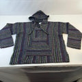 Unisex Genuine Mexican Baja Hoodie Pullover Hippie Festival Multicolour UK L