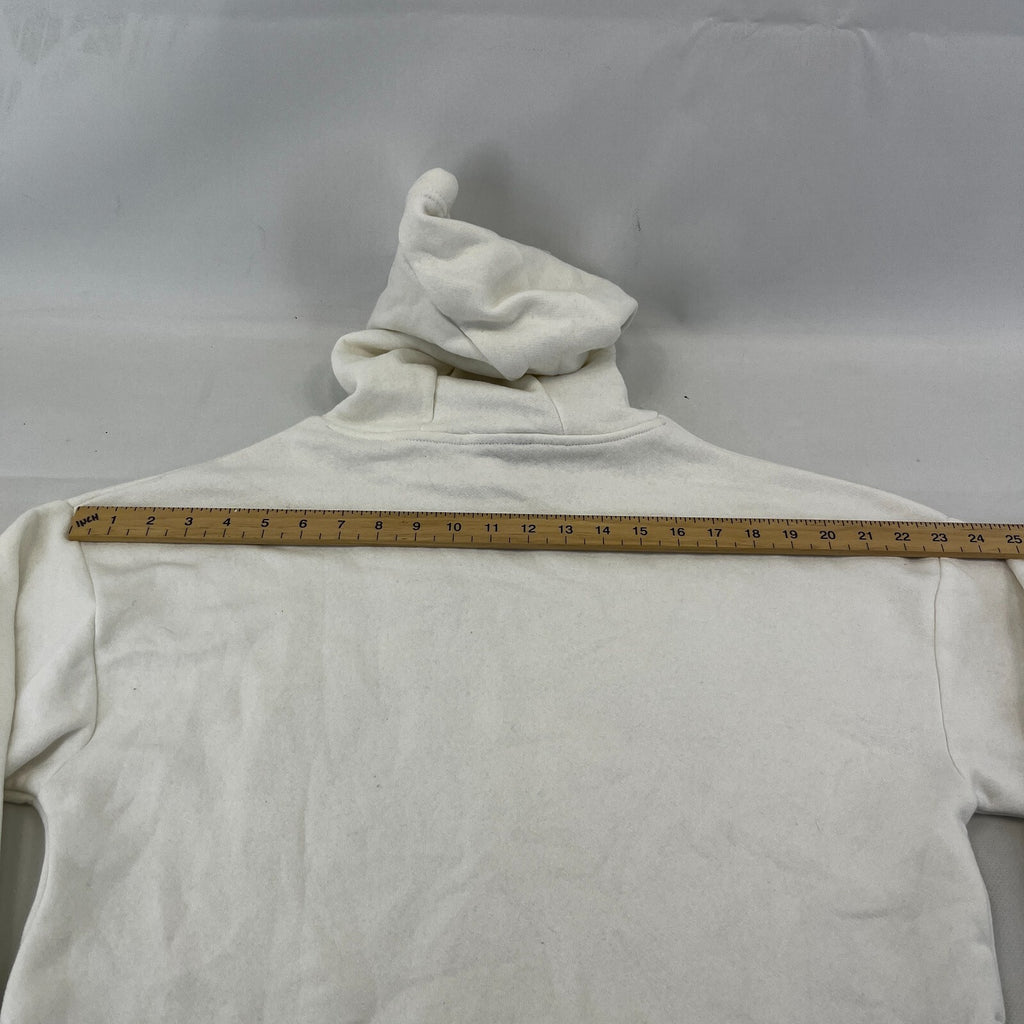 Bench Women's Hoodie Sweatshirt in White with Spellout size 8 Loose Fit - New