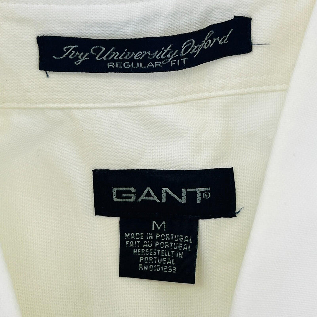 Gant The University Oxford Shirt Mens size Medium in Light Cream White