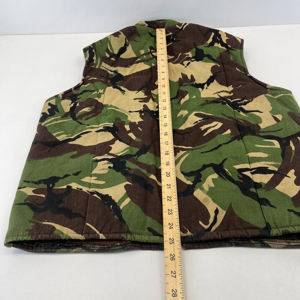 Men's Quilted Body Warmer Green Camo size Large Made in England