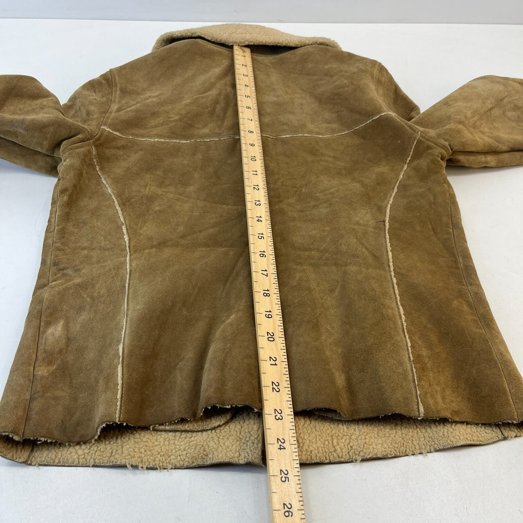 Vintage GAP Suede Leather Jacket Fleece Lined Ladies size Medium