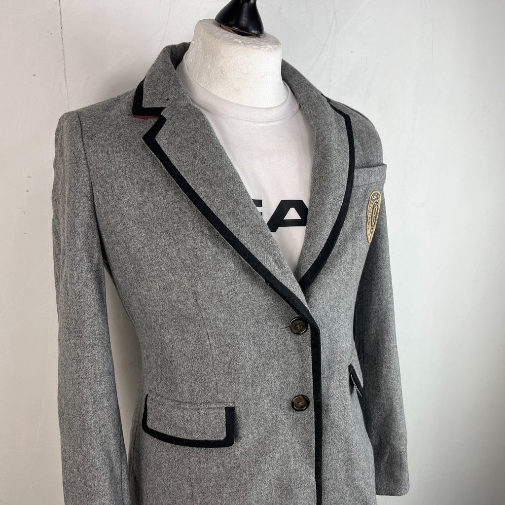 Boden Women's Grey Blazer Jacket Wool Blend Lined UK size 12 - VGC