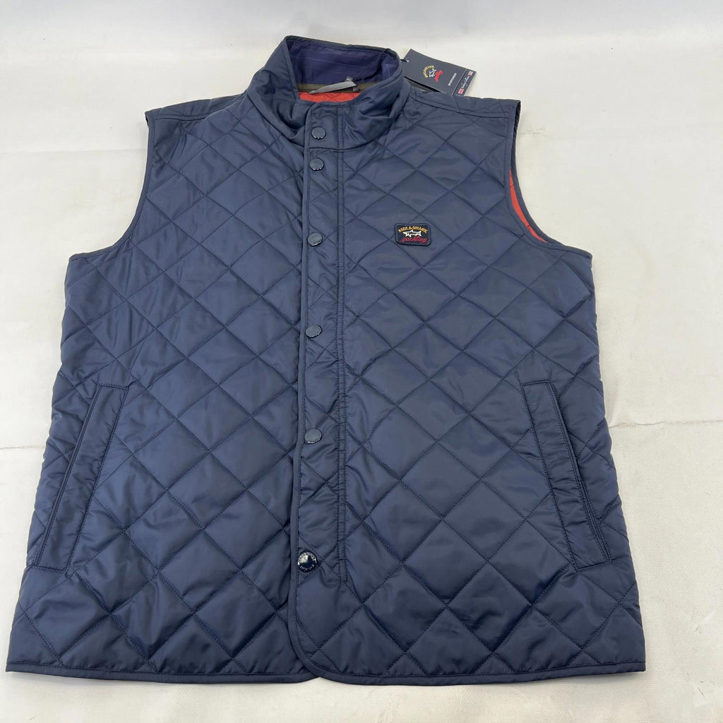 Paul and Shark Lightweight Quilted Gilet Bodywarmer size XL in Navy Blue