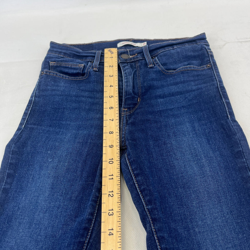 Levis Slimming Skinny Jeans Navy Blue Denim Women's W28" L30"
