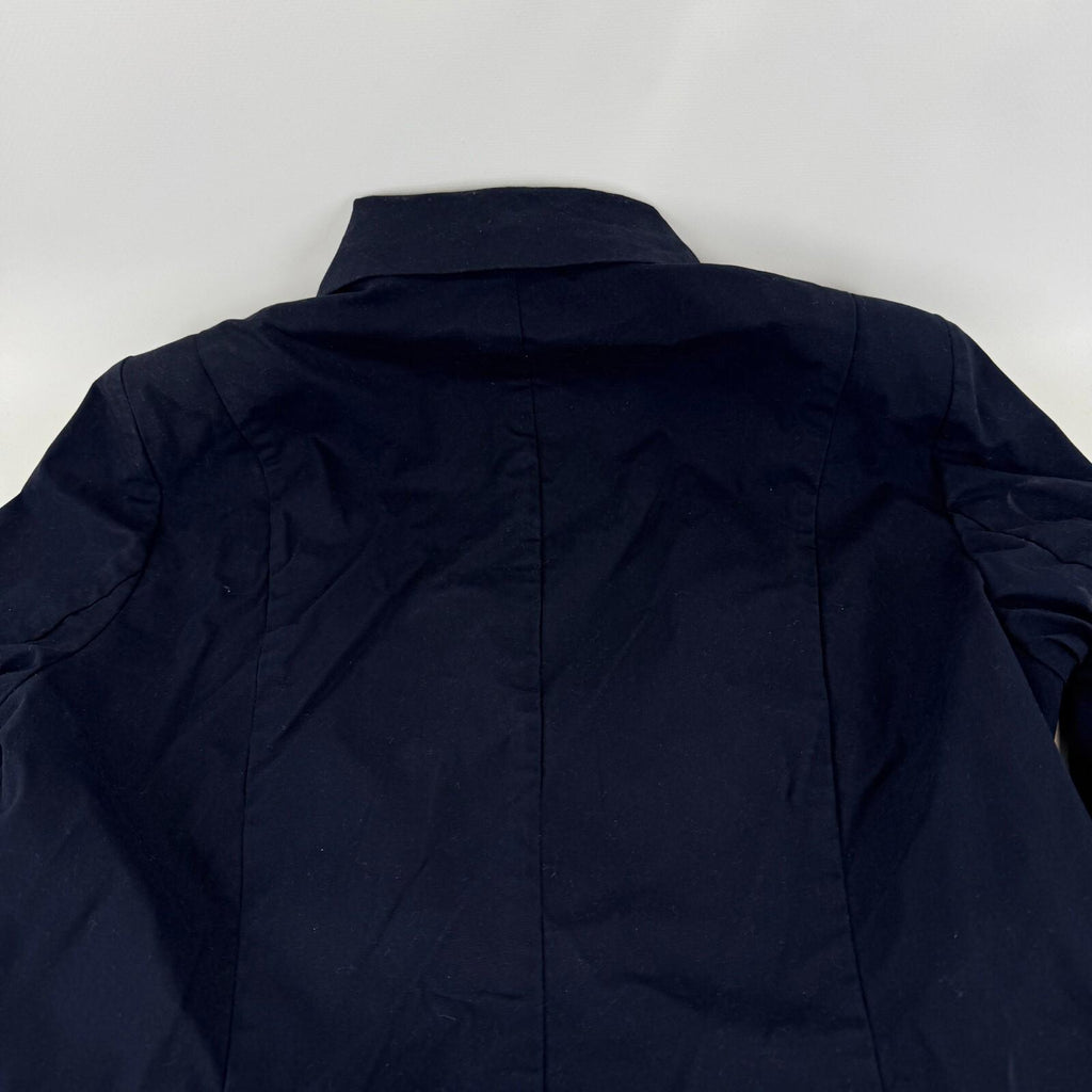 White Stuff Womens Casual Jacket size UK 8 Navy Blue Cotton Short Trench Coat
