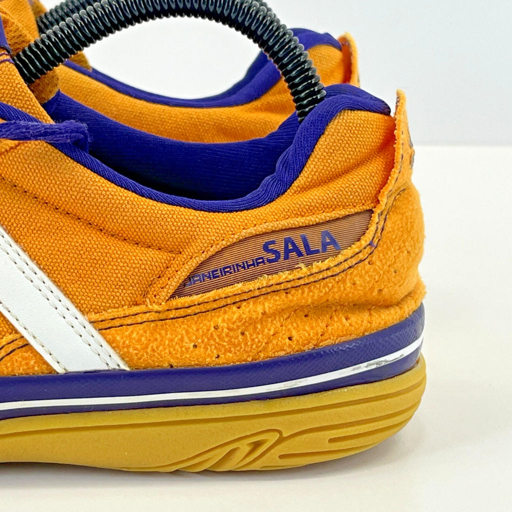 Rare Adidas Janeirinha Sala Indoor Football Trainers Shoes Yellow & Blue UK 7.5