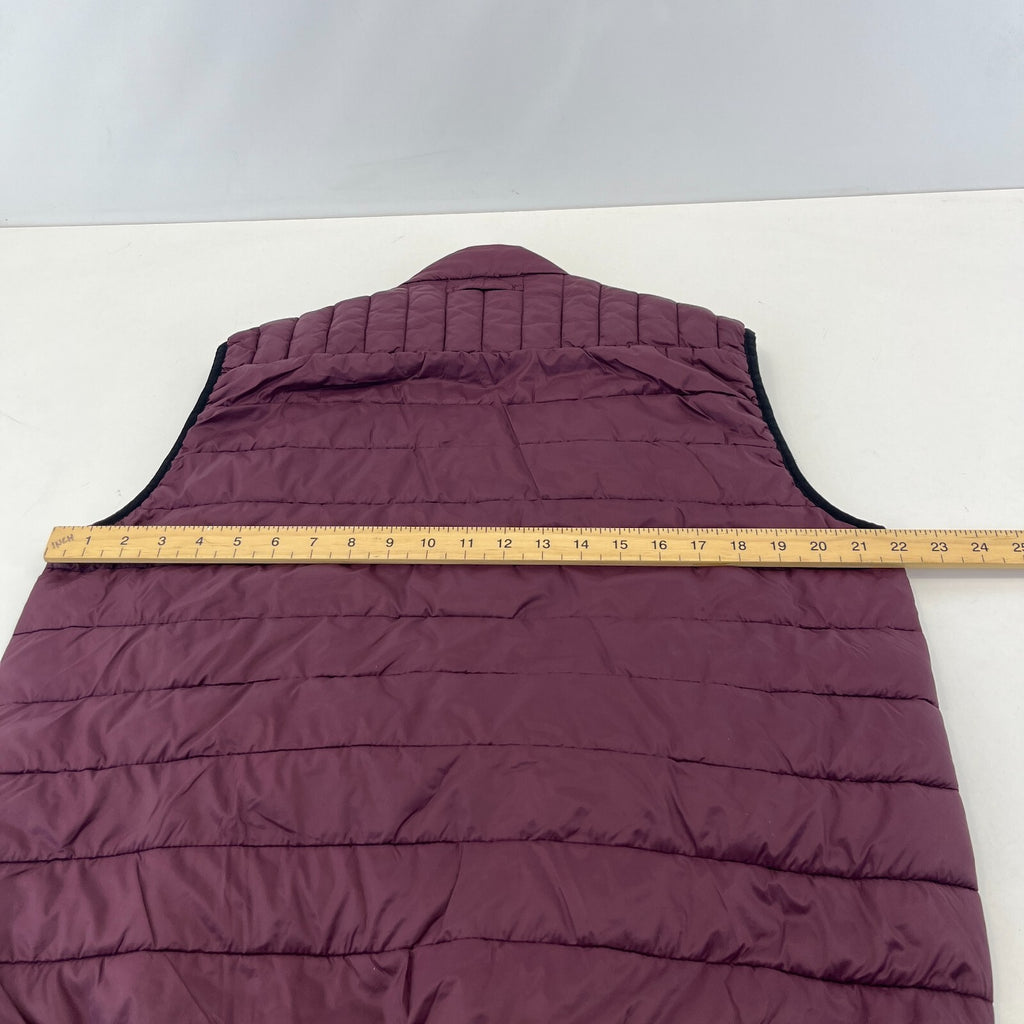 Barbour International Hatfield Men's Quilted Gilet Burgundy Red size Large