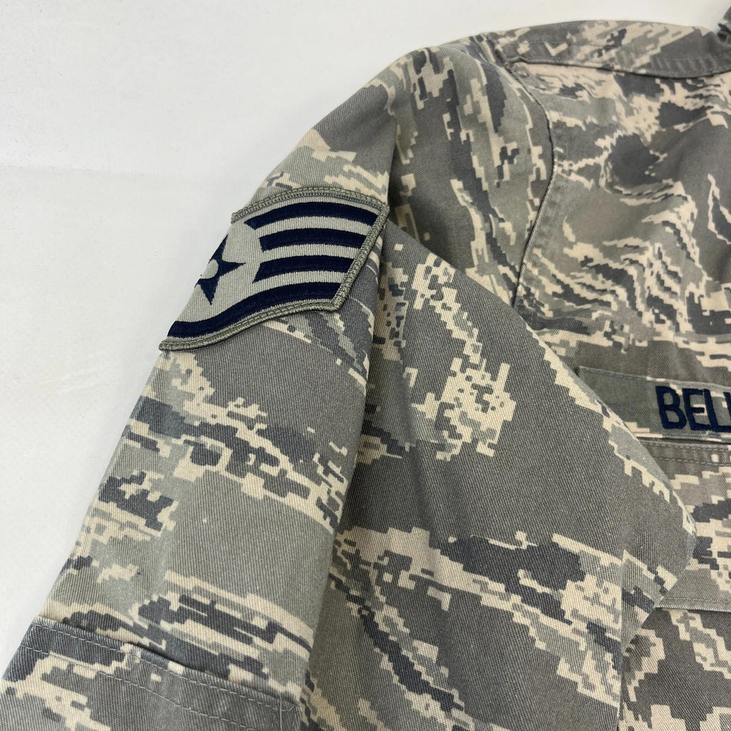 US Air Force Jacket Grey Pixel Camouflage Digital Tiger Stripe BDU Medium 40R