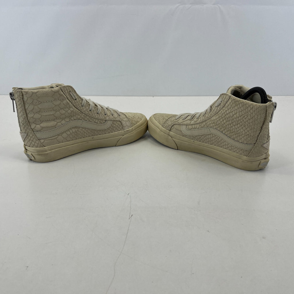 Vans Classic Hi Top Beige Suede Snake Pattern size UK 3.5 EU 36