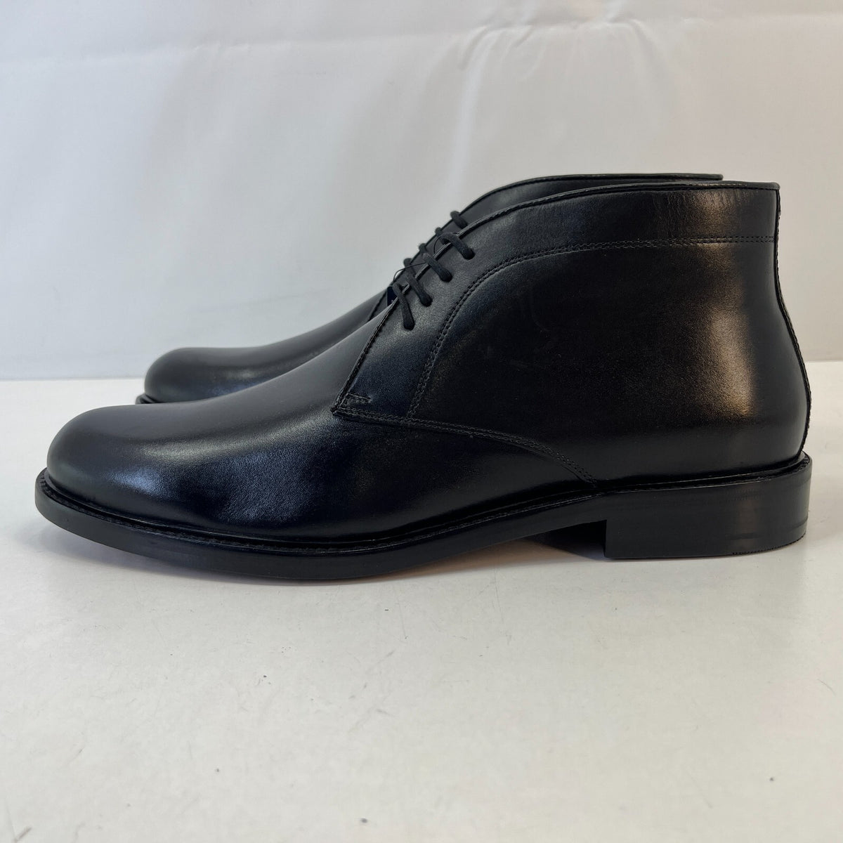 Marks and Spencer Sartorial Black Leather Smart Luxury Boots UK 9.5 RRP £120 New