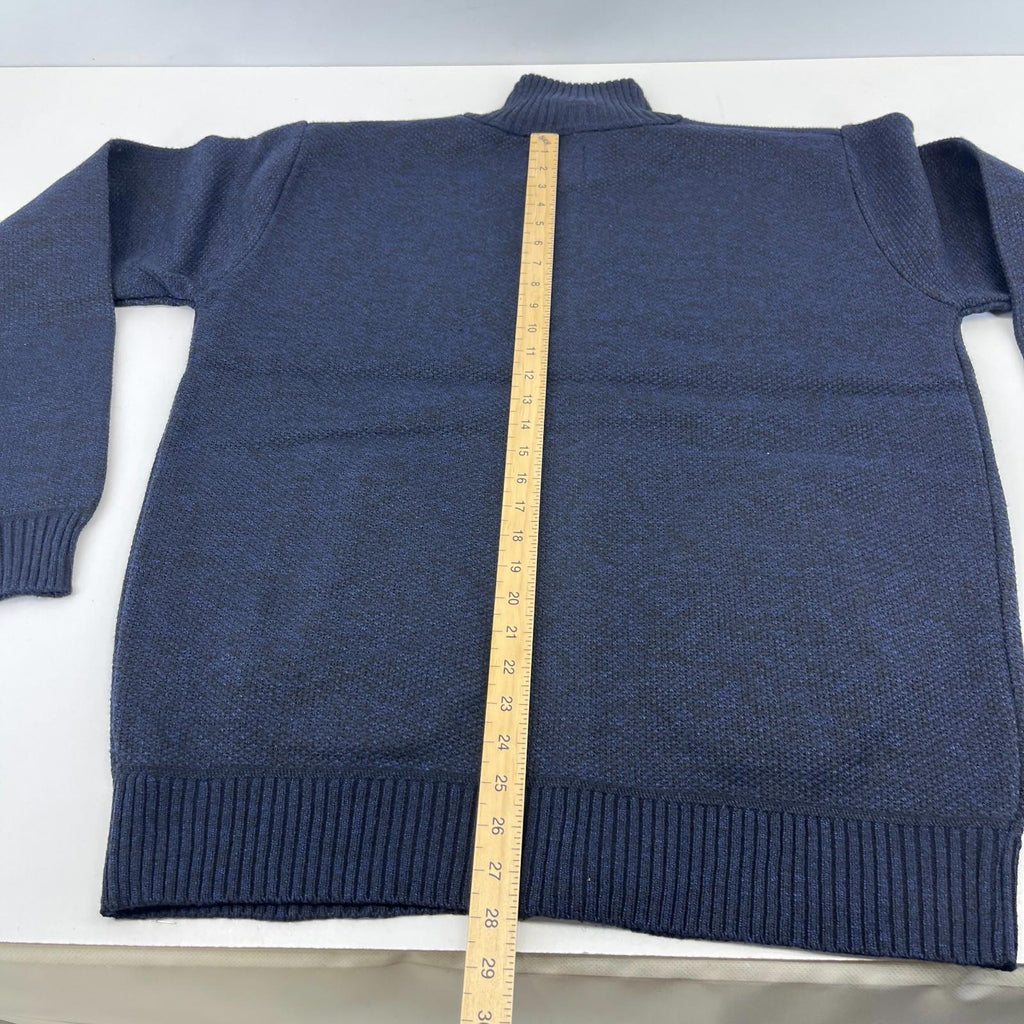 Raphael Valencino Thermal Fleece Lined Jacket Navy Blue Long Sleeve Mens XL  New