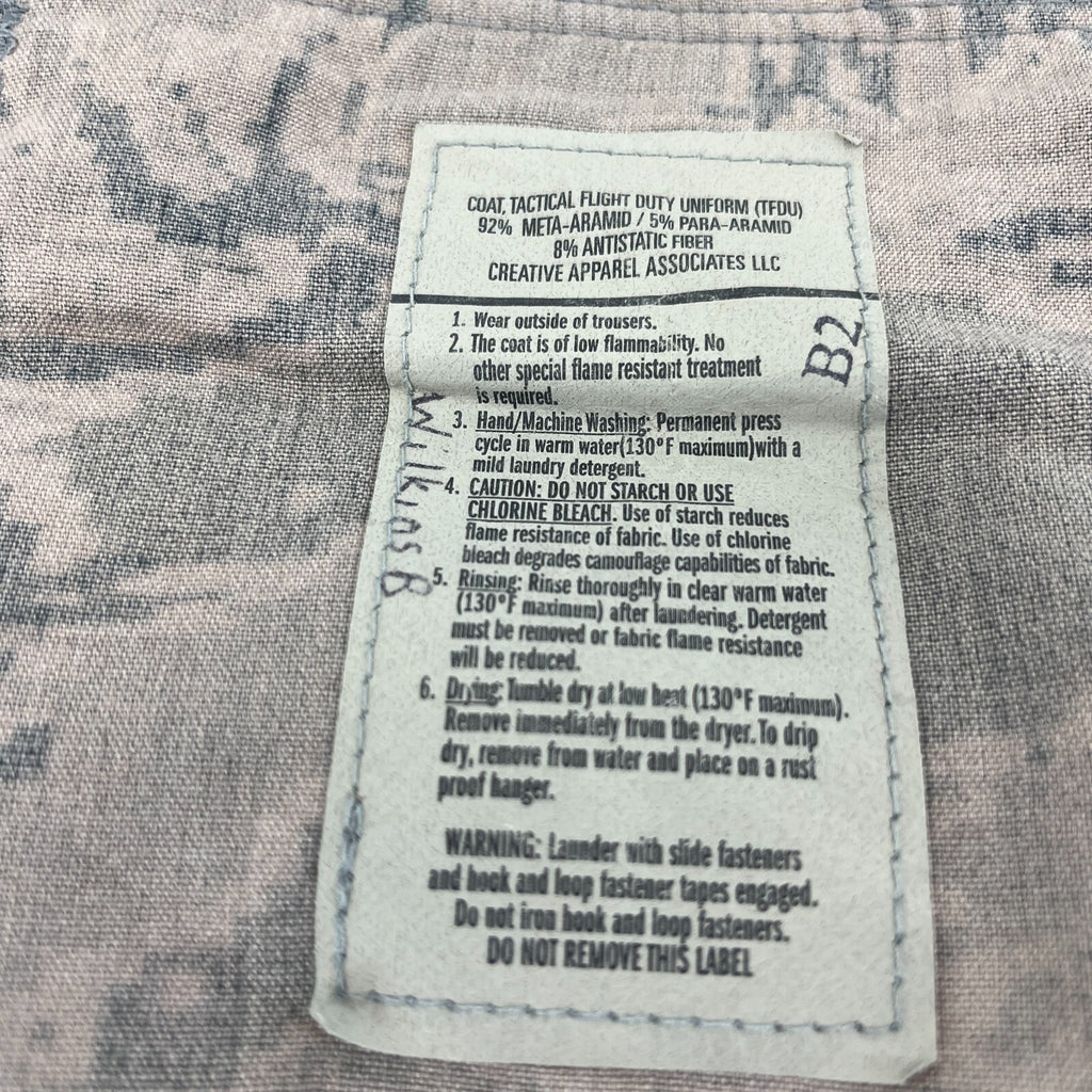 US Air Force Tactical Flight Duty Uniform Jacket Tiger Stripe BDU Medium Short