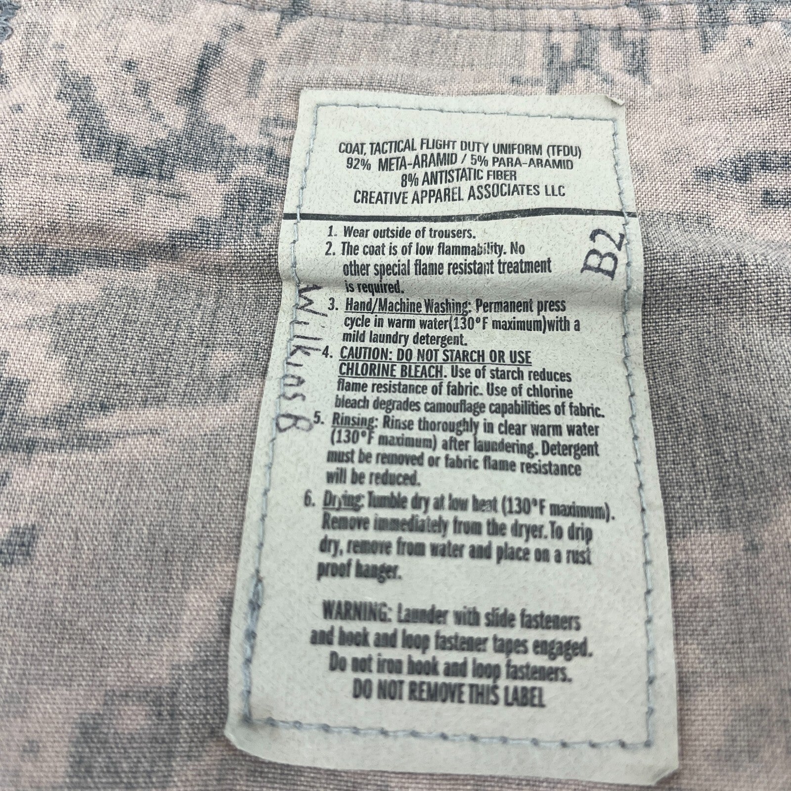 US Air Force Tactical Flight Duty Uniform Jacket Tiger Stripe BDU Medium Short