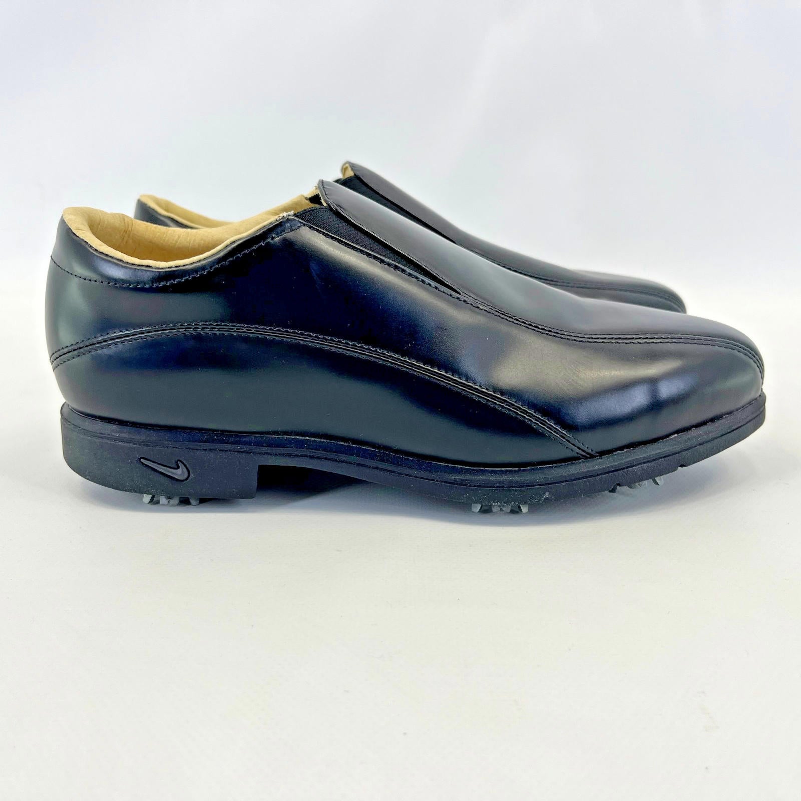 Nike Golf Verdana Air Comfort Slip On Black Leather Golf Shoes UK Women's UK 6
