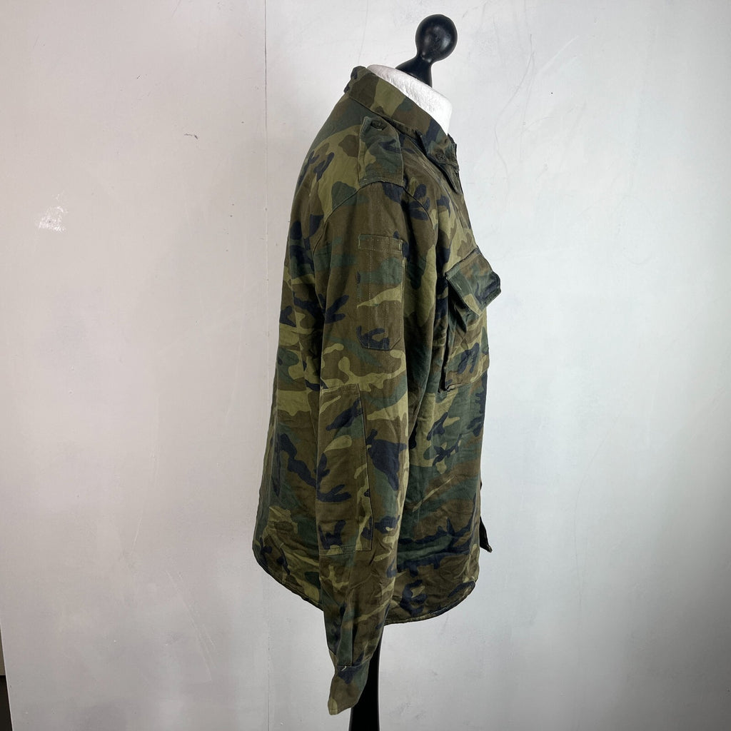 Spanish Military Army Issue Thermal Combat Jacket Woodland Camouflage size L