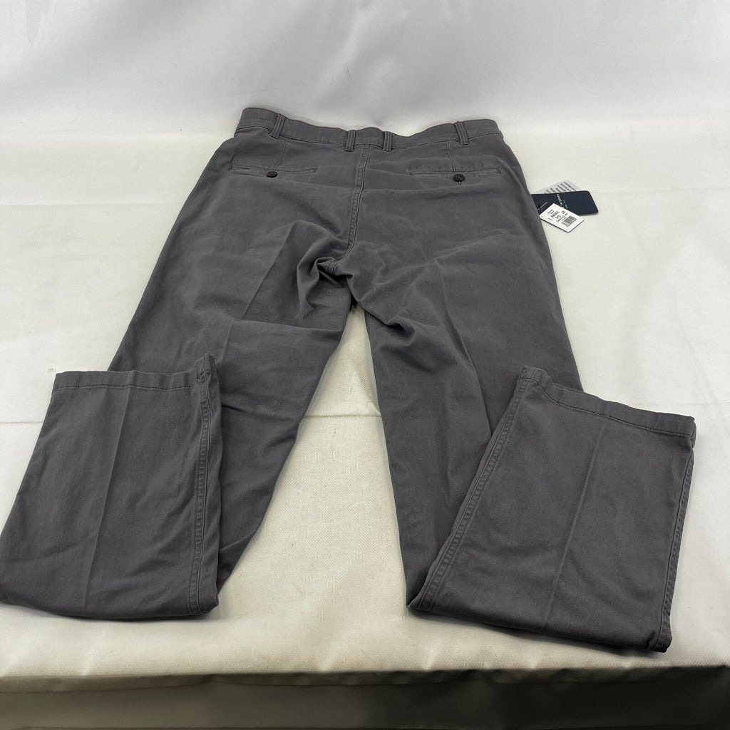 Brook Taverner Denver Chino Trousers in Grey Size 34L Cotton Stretch BNWT