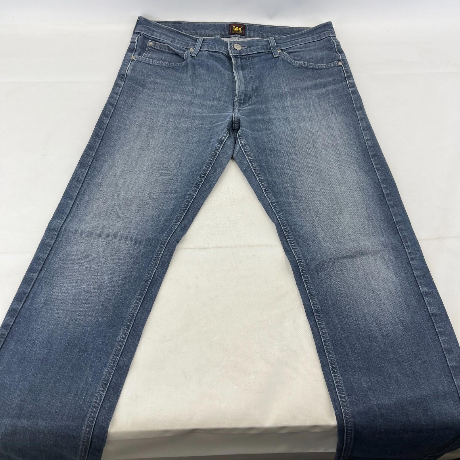 Lee Daren Men's Grey Taper Slim Stretch Denim Jeans size W34" L34"