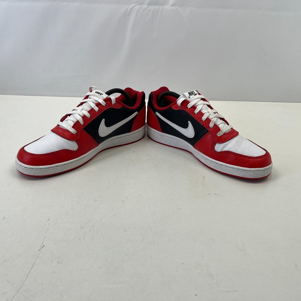 Nike Ebernon Low Prem Trainers Basketball Shoes Sneakers White Black Red UK 7.5