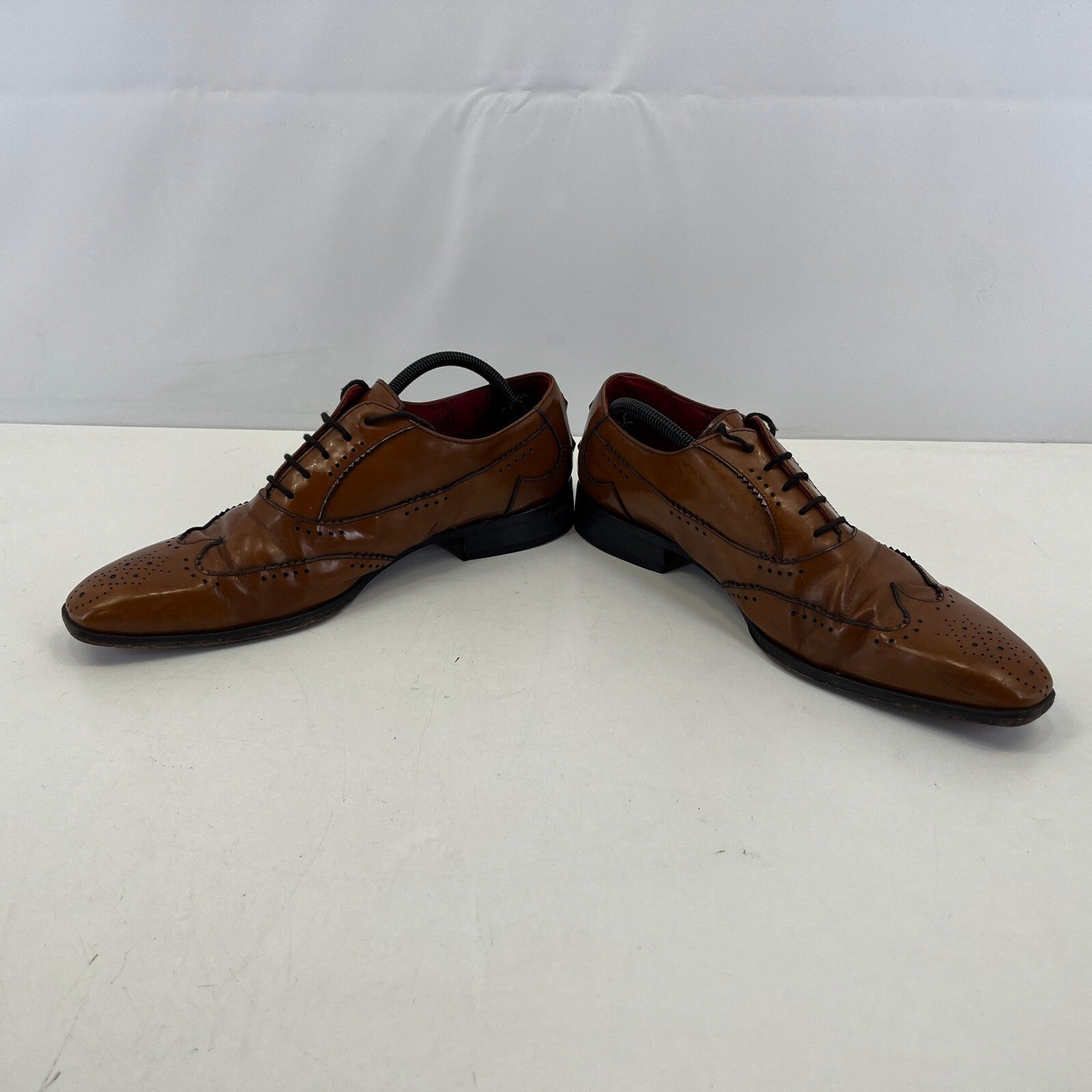 Jeffery West Muse Brown Leather Wingtip Shoes UK 9 EU 43 US 10