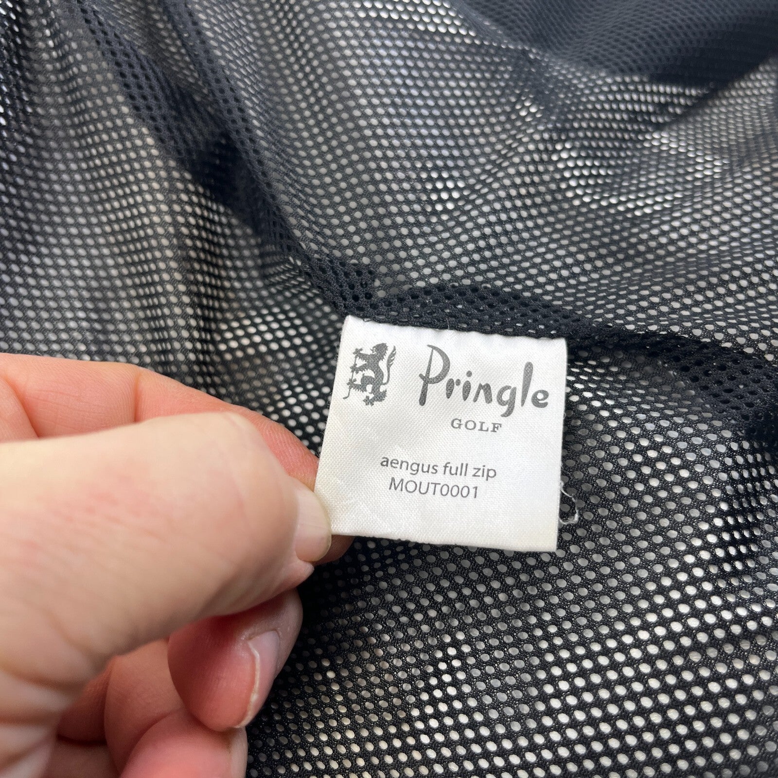 Pringle Aengus Full Zip Golf Jacket size XL Light Beige